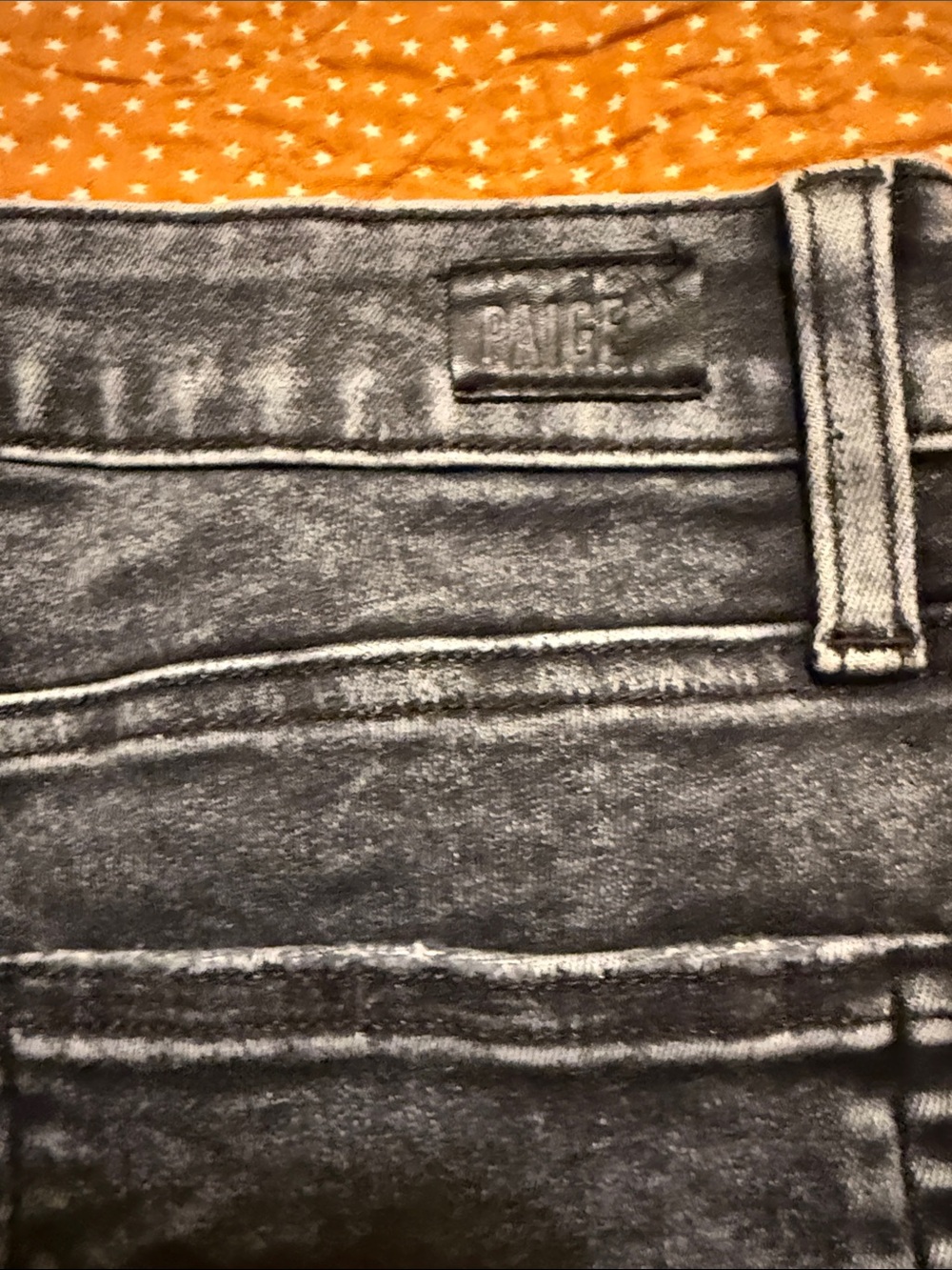 PAIGE Washed Black High-Rise Skinny Jeans with Frayed Hem - Picture 7 of 7